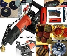Wet Granite Concrete polisher sinkwork polishing drum 18 pad cup core drill bit 