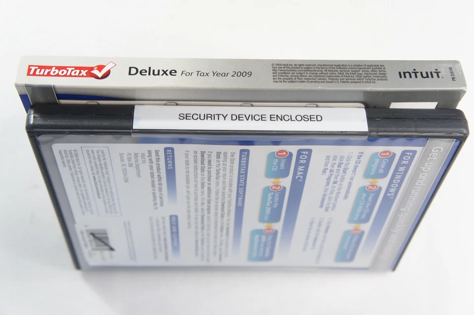NEW Intuit Tax Year 2009 TurboTax Deluxe Federal and State Includes E-File/LN! - Image 3 of 3