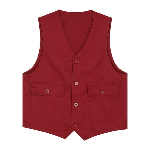 Unisex Kids Waistcoat High Visibility Vest Junior Uniform V-neck Volunteer S-M - Picture 9 of 57