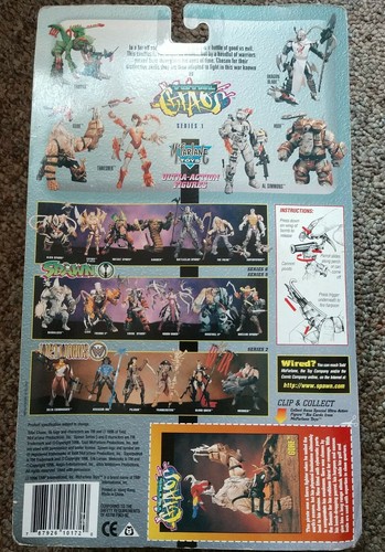 Todd McFarlane's Total Chaos Gore 1996 Pirate/Polly Parrot/Harpoon launcher MOSC - Picture 2 of 3