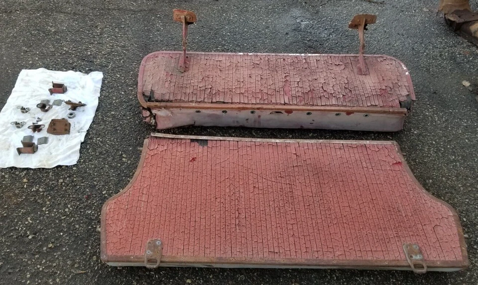 Asiento trasero plegable vagón Chevy Chevrolet 1954 1953 54 53 Belair Pontiac Foto 2 de 4