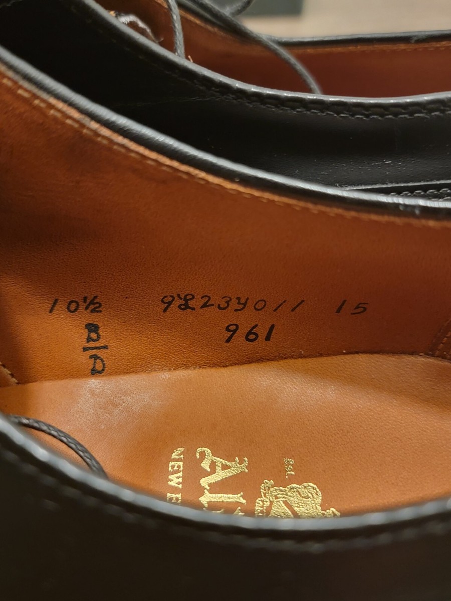 NEW w BOX Alden 961 Norwegian Split Toe Blucher- Black NEW w BOX Alden 961 Norwegian Split Toe Blucher- Black