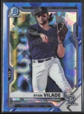 2021 Bowman Chrome Sapphire Ryan Vilade Colorado Rockies #BCP-68