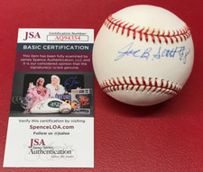 Joe B. Scott Signed Baseball JSA CERTIFIED Negro League NNL Memphis Red Sox #28!