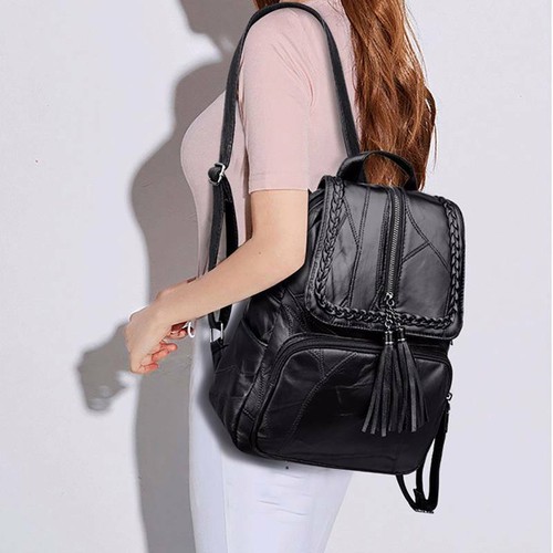 Rucksack Women Faux Leather Backpack 