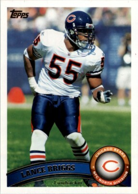 #ad 2011 Topps NFL Lance Briggs #5 $1.00