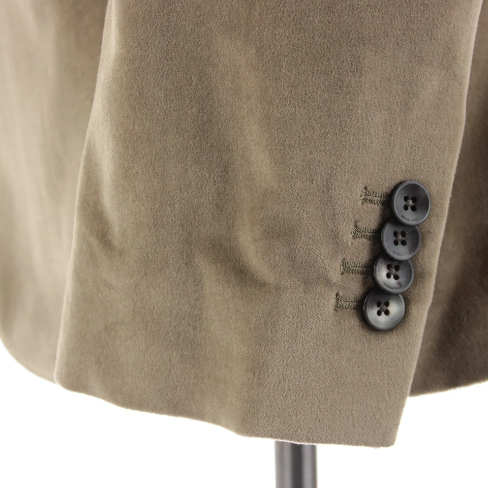 Abrigo deportivo de terciopelo Boglioli nuevo con etiquetas/chaqueta K talla 48R (38R EE. UU.) en mezcla de algodón tostado Foto 3 de 4