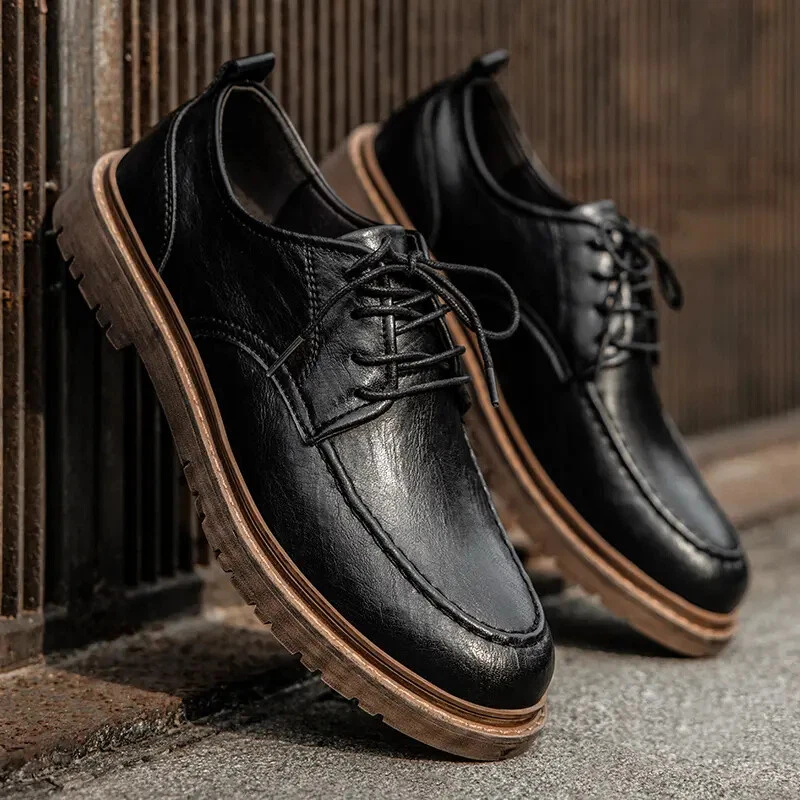 Mens lace deals up loafers