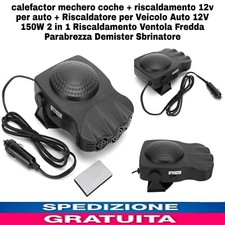 Riscaldatore x Veicolo Auto 12V 150W 2in1 Riscaldamento Ventola Fredda Parabrezz