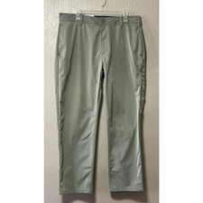 Hurley Jet Set Tech Men's Pant Flat Front Moisture Wicking Green 38 x 30 New