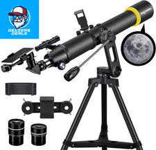 Telescope for Adults, Professional High Powered 90Mm Aperture 800Mm Refractor Te