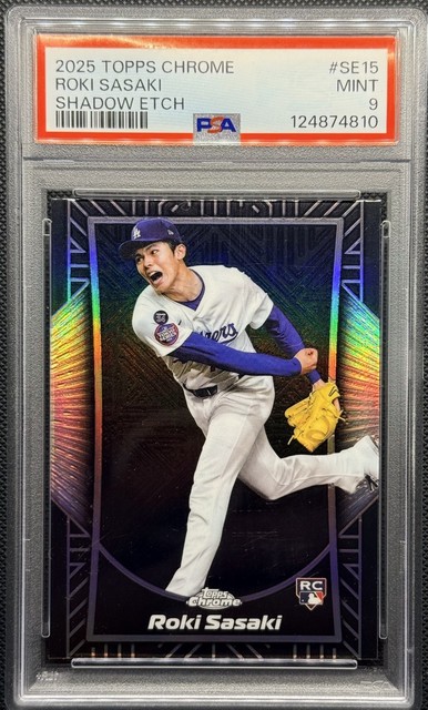 2025 Topps Chrome - Shadow Etch Roki Sasaki #SE-15 (RC)