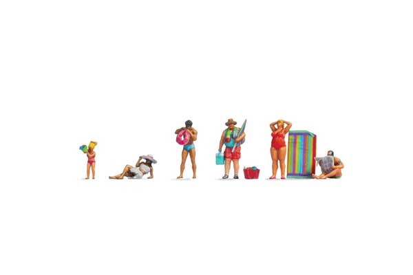 Noch 35800 N Scale Swimmers/Bathers pkg(6)