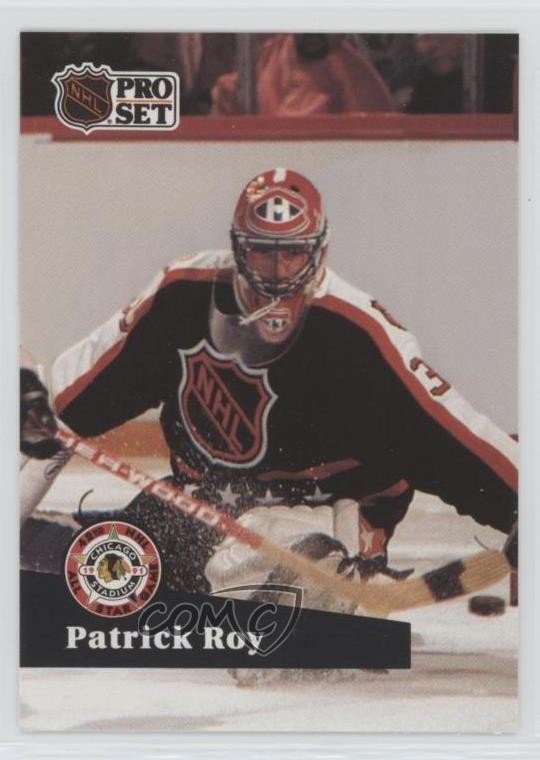 1991-92 Pro Set French Patrick Roy #304 HOF 0l2