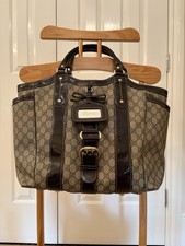 Gucci Brown GG Tote Bag Brown/Dark Brown - Excellent Condition - Estate Sale