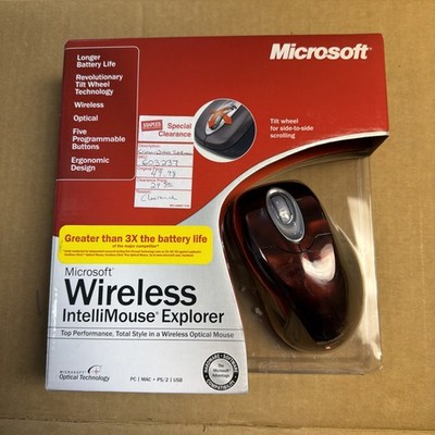 Microsoft Wireless Intellimouse Explorer Crimson M03-00069 Sealed New NIB