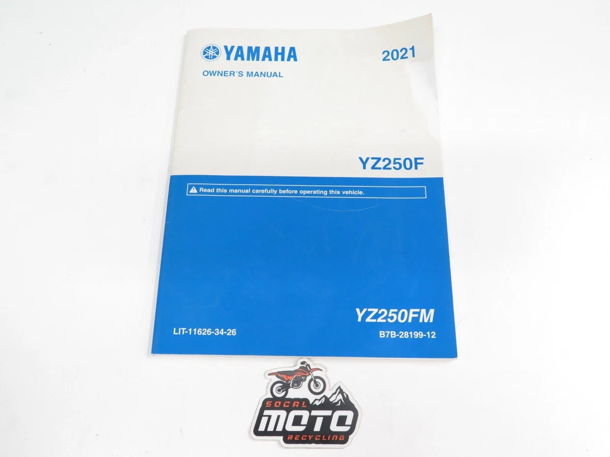 YAMAHA YZ250FX サービスマニュアル Yamaha Yz250fx 2019 Service