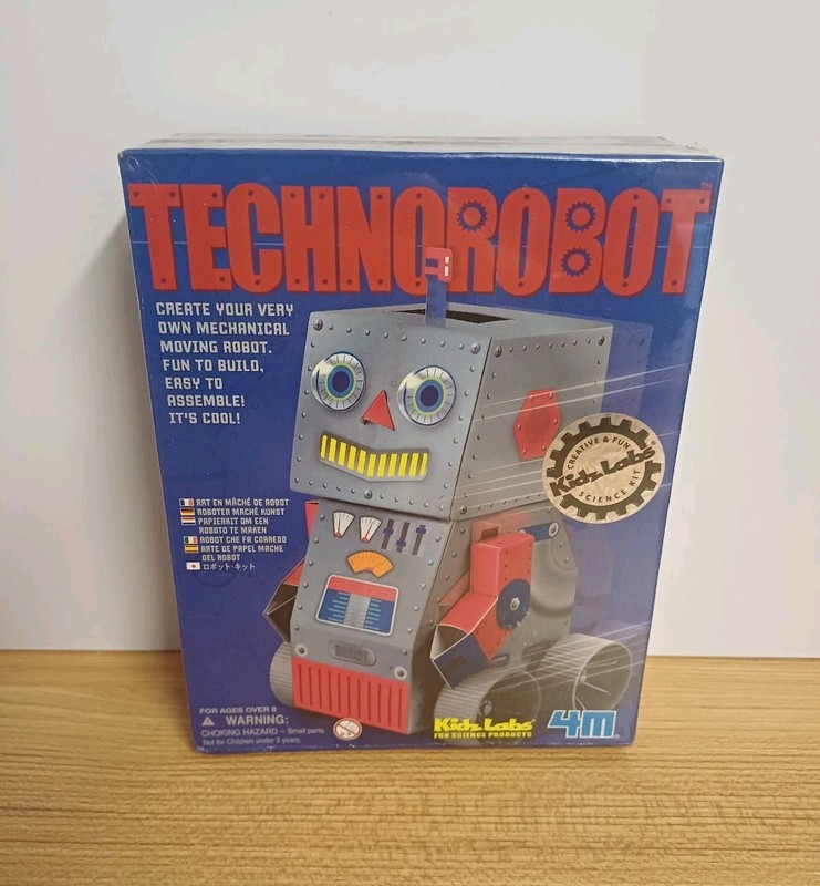 4M KidzLabs Technorobot Science Kit Motorised Mechanical Moving Robot Vintage
