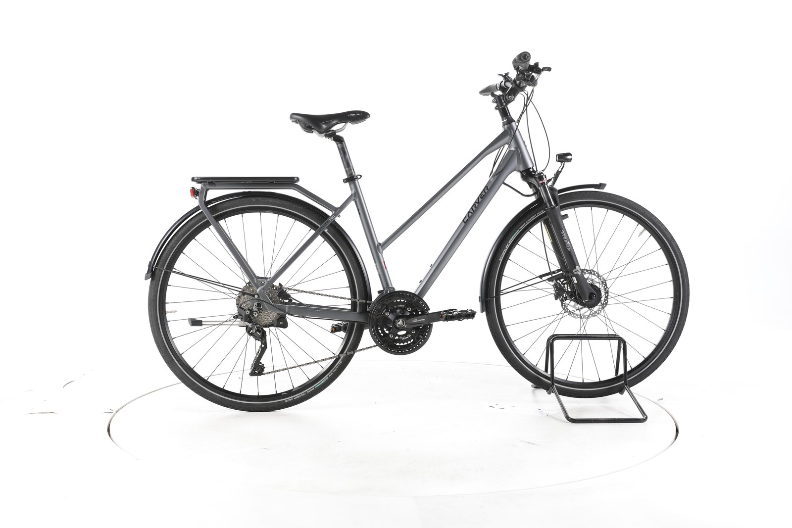 Carver ROUTE 140 Vélo de ville et de trekking Batterie  28" gris Pro vélo