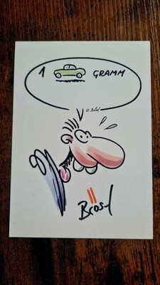 Autogrammkarte ''WERNER / BRÖSEL'' (Autograph, Signature)