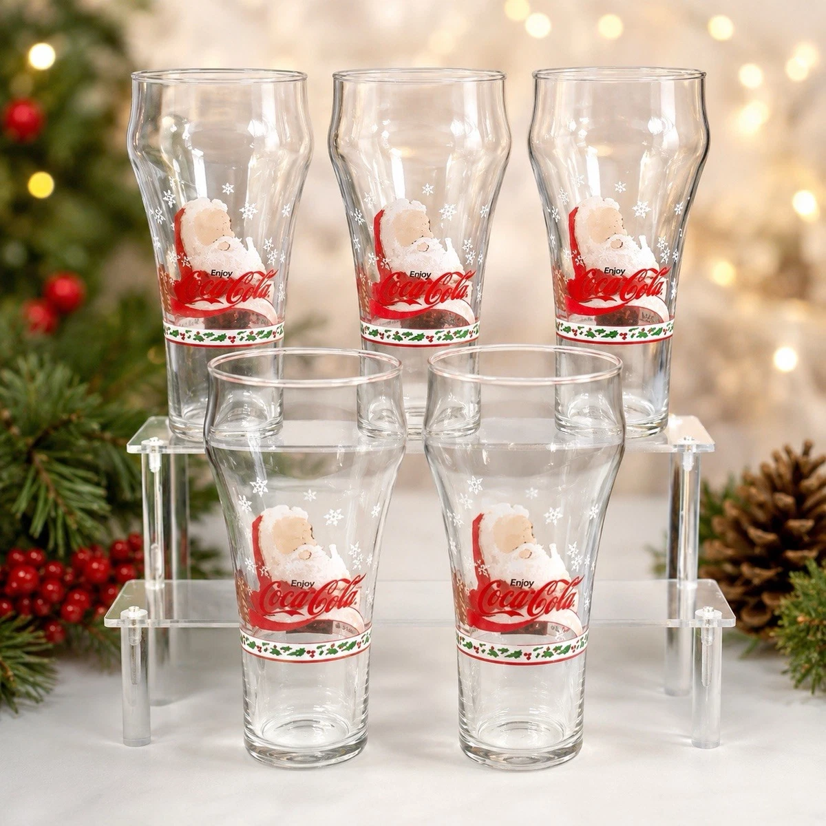 Santa Coke Glasses for sale | eBay
