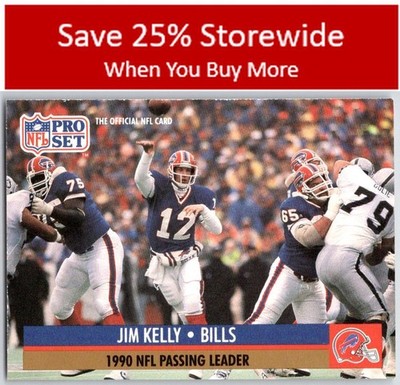 Jim Kelly 1991 Pro Set #8a Buffalo Bills ERR