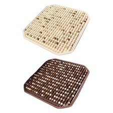 Wood Bead Seat Cover Cooling Mat Car Office Chair Summer