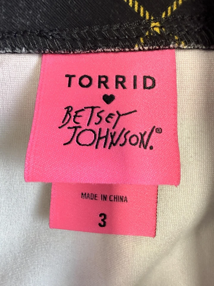 Falda Torrid x Betsey Johnson Mujer 3X Torrid 3 Rojo Negro Lápiz a Cuadros Mini Foto 4 de 4