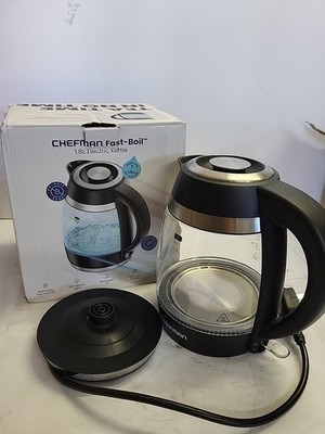 Chefman Elektrischer Glas Wasserkocher - 1,8L 3000W Schnellkochend, BPA-frei REF R421