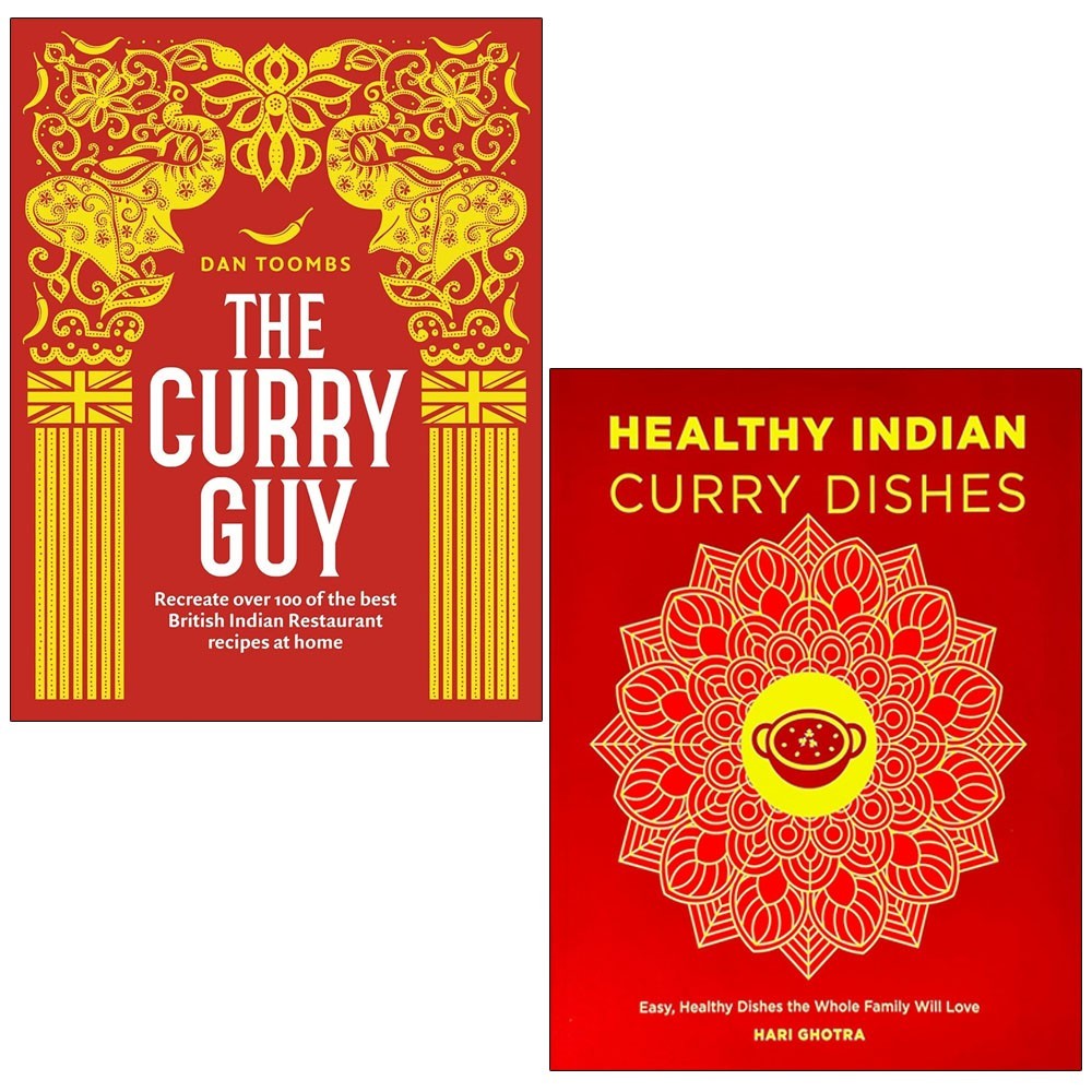 The Curry Guy Dan Toombs ,Healthy Indian Curry  Hari Ghotra  2 Books Set