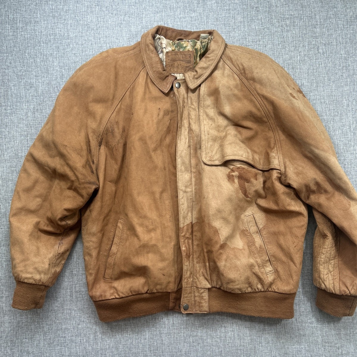 marlboro 90s Adventure Team レザージャケット 本革 Vintage Marlboro Adventure Team Jacket Men's XL Brown Leather