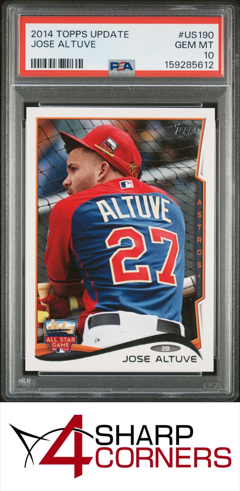 2014 TOPPS UPDATE #US190 JOSE ALTUVE ASTROS PSA 10