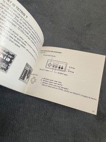 ₪PAS DE JEU₪ Notice Nintendo NES - TETRIS - FAH-3