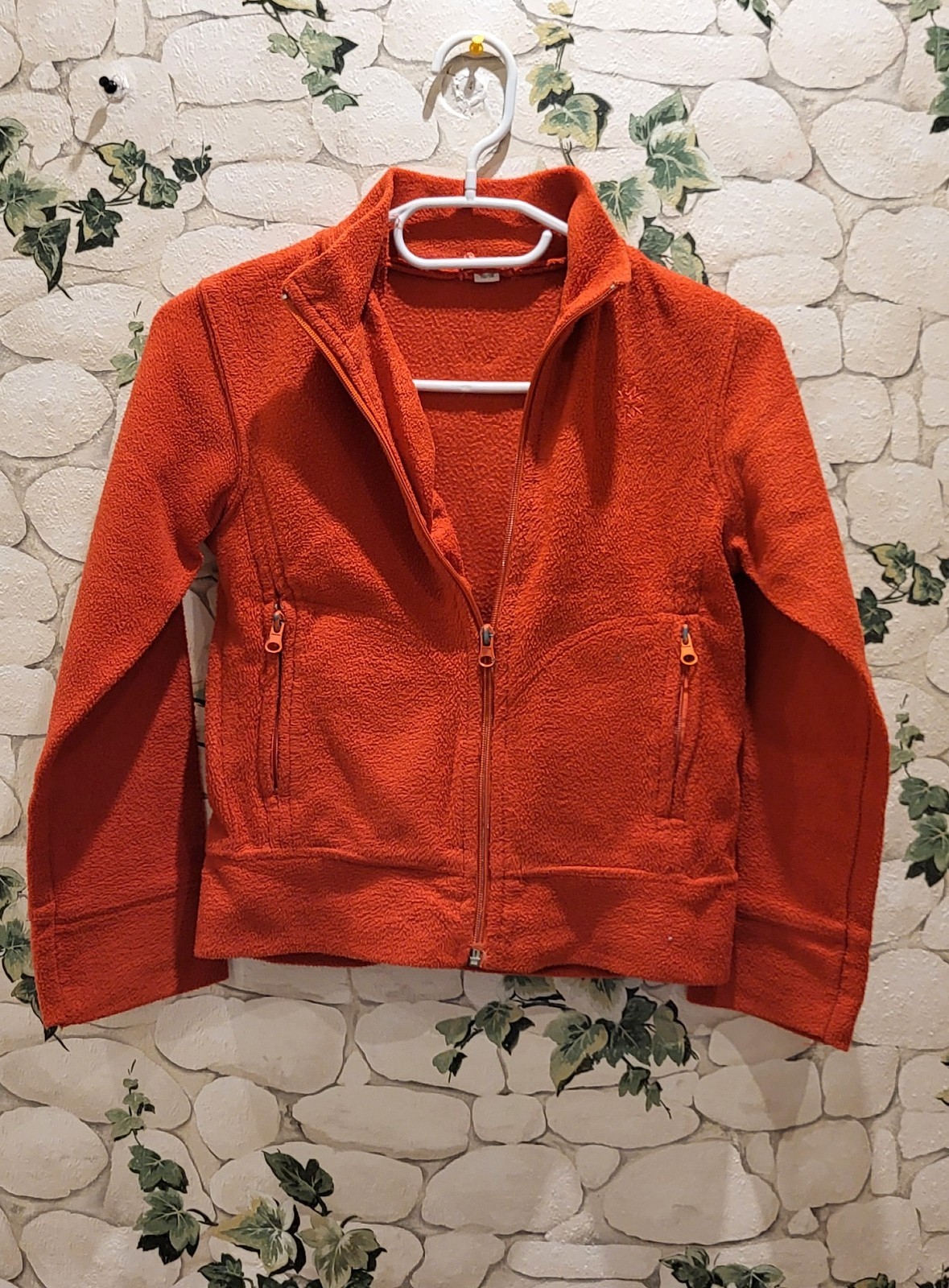 110 116 Kinder Fleece Jacke Pulli Pullover Troyer Kragen Taschen rost rot orange 110 116 Kinder Fleece Jacke Pulli Pullover Troyer Kragen Taschen rost rot orange