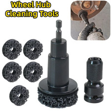 Wheel Hub Cleaning Kit Rust Removal Brake Stud Cleaner 1/2" Drill Wrench US