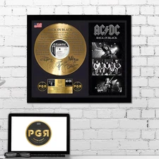 Gold Plated LP Vinyl - AC DC - Memorabilia Music Gift | PGR