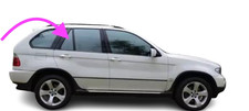 Fits : 2000-2006 BMW X5 Passenger Side Rear Right Vent Window Glass - CLEAR