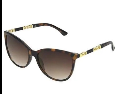 Foster Grant 36665FGX201 Women's Fashion Gradient Gold Brown Tortoise Sunglasses