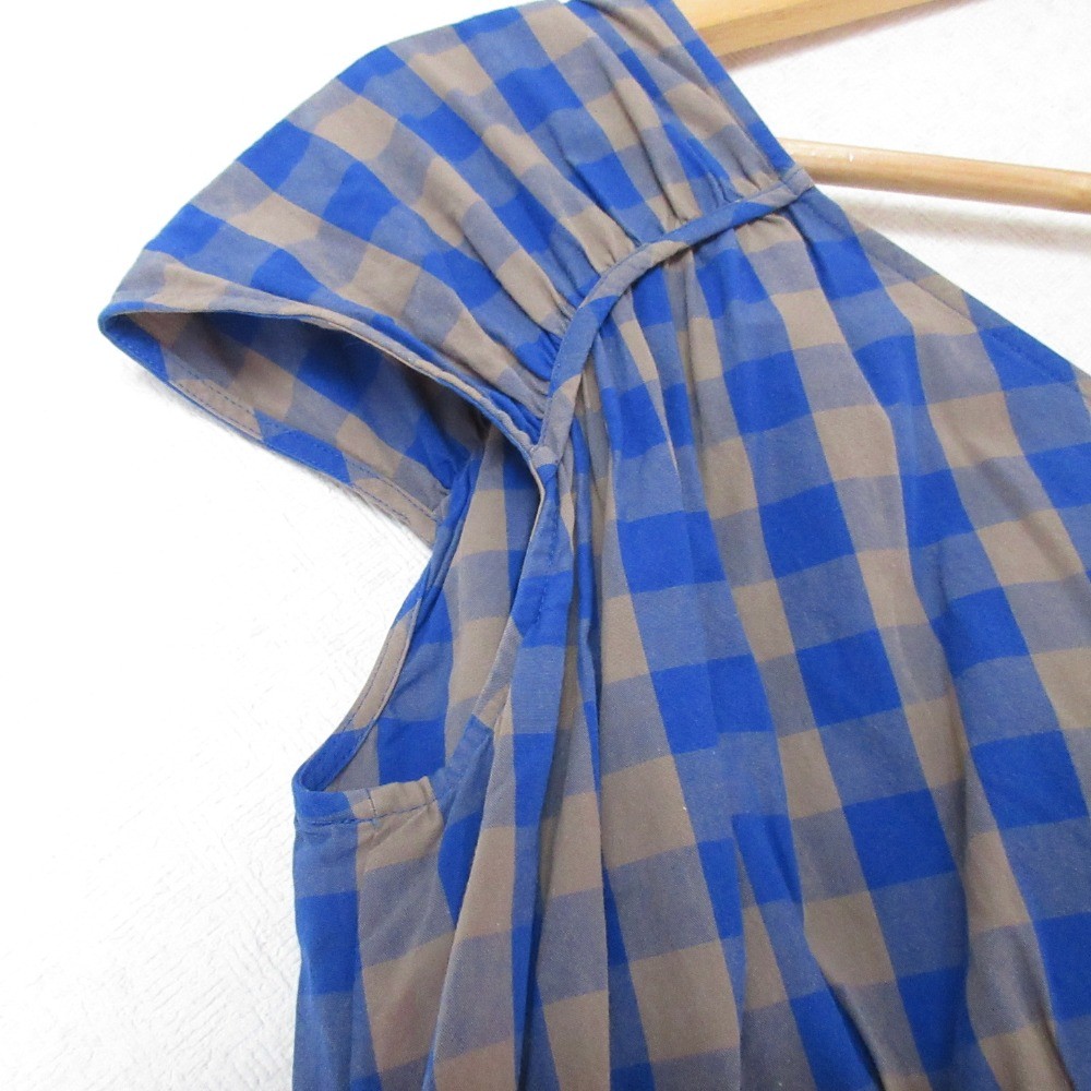 UNTITLED Check Pattern Drawstring Dress, Size 2, … - image 4