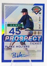 2024 Panini Prospect Edition - Blake Wolters #82 Blue Prizm Signatures /149 (AU,