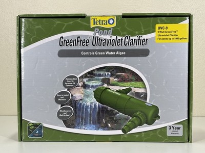 Tetra UVC-9 GreenFree Pond Water Clarifier Control Green Algae 9V 1800 Gallon