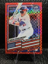 Panini 2026 Stars & Stripes Roch Cholowsky Red Power Prizm #140 USA Serial /149