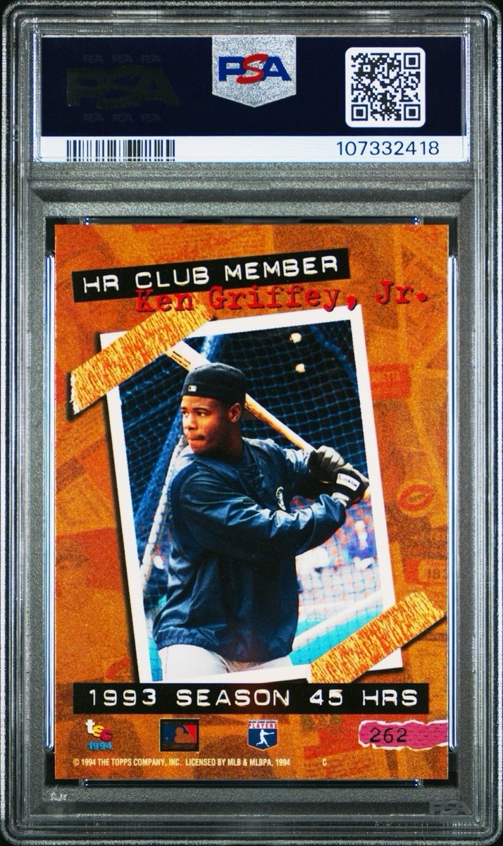 Ken Griffey Jr. 1994 Topps Stadium Club #262 PSA 9 Golden