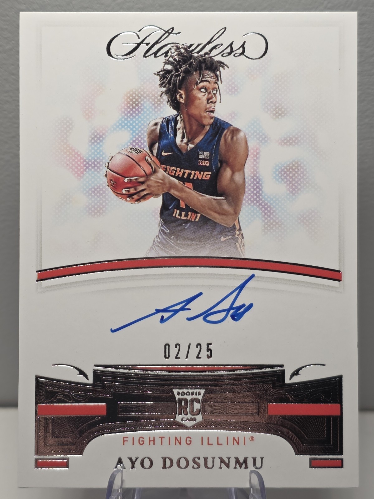 2021 Panini Flawless Collegiate Auto RC /25 - Ayo Dosunmu #20