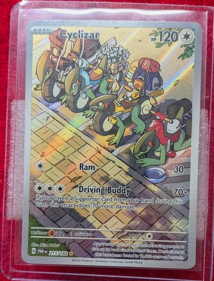 Cyclizar Holo Illustration Rare SV04: Paradox Rift 215/182 NM