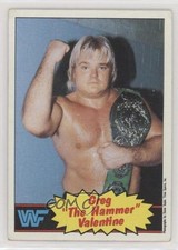 1985 Topps WWF Greg Valentine Greg The Hammer Valentine #9 o3p