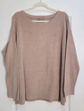 Barefoot Dreams Dockside Sweater Women's Plus 1X CozyChic Ultra Light Soft Knit
