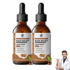 Black Walnut Wormwood Clove Drops for Digestive Health,Gut Balance 4fl oz