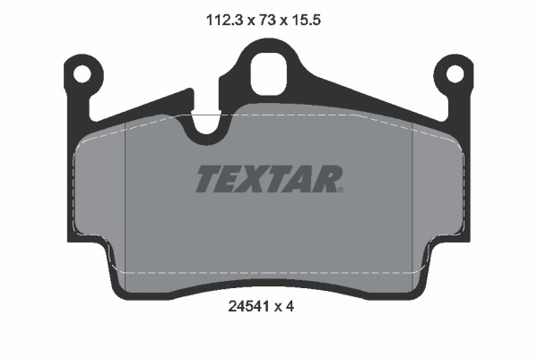 Bremsbelagsatz FÜR Porsche Boxster (987), Porsche Cayman (987) - Textar 2454101-image