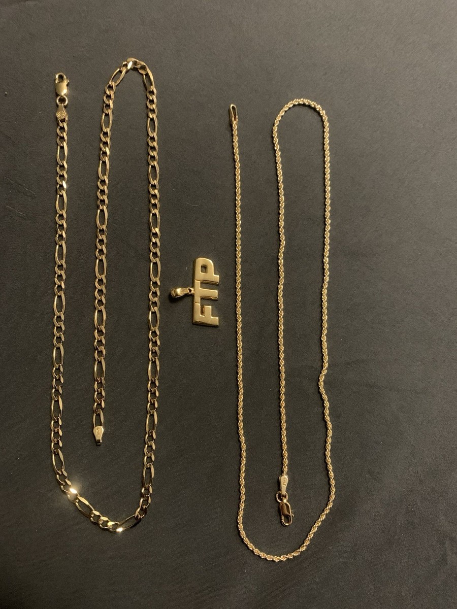 アクセサリー FTP LOGO PENDANT OG W CHAIN Gold FTP Micro Chain Necklace Pendant Gold Plated Rare | eBay